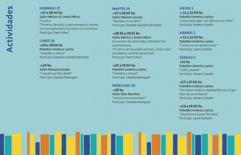 Actividades de nuestros autores Actividades de nuestros autores