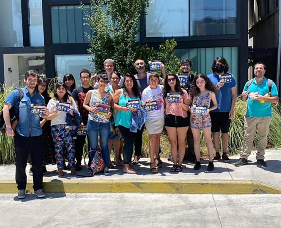 Cientìficos de Chile y Uruguay participantes del proyecto, en la Universidad de Chile. Cientìficos de Chile y Uruguay participantes del proyecto, en la Universidad de Chile.
