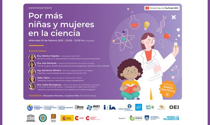 Conversatorio virtual “Por más niñas y mujeres en la Ciencia” Conversatorio virtual “Por más niñas y mujeres en la Ciencia”
