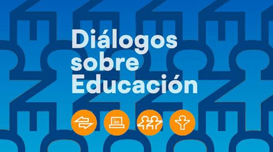 Canal 5 presenta el ciclo Diálogos sobre educación Placa Diálogos sobre educación