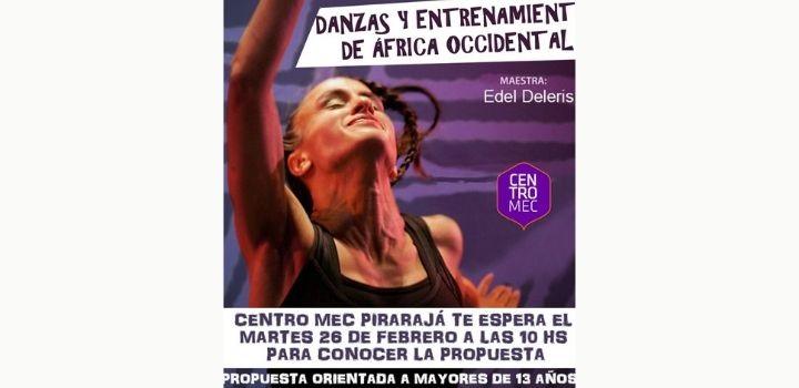 Danza y entretenimiento África Occidental. Chica bailando danza