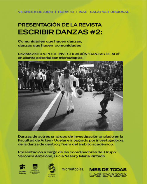 Escribir danzas propone encuentros y experiencias colectivas en el Mes de Todas las Danzas Escribir danzas propone encuentros y experiencias colectivas en el Mes de Todas las Danzas