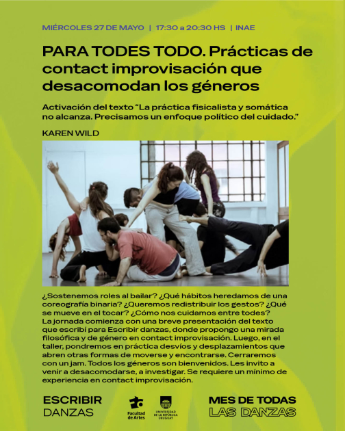 Escribir danzas propone encuentros y experiencias colectivas en el Mes de Todas las Danzas Escribir danzas propone encuentros y experiencias colectivas en el Mes de Todas las Danzas