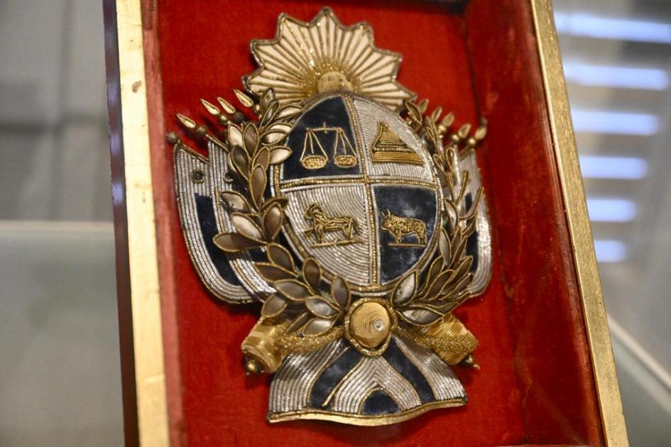La exposición estará abierta al público hasta el 8 de marzo de 2024. Escudo nacional