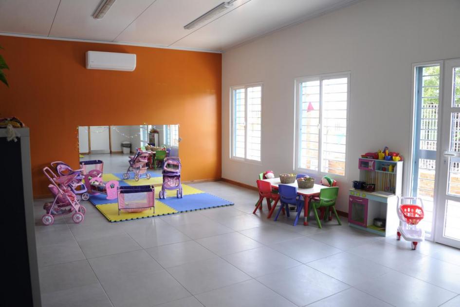 Instalaciones del CAIF Centro de atención visto desde dentro