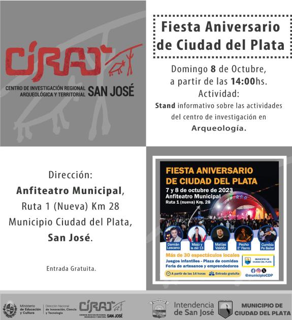 Actividad Día del Patrimonio 2023 en Ciudad del Plata Afiche actividad Día del Patrimonio 2023 en Ciudad del Plata