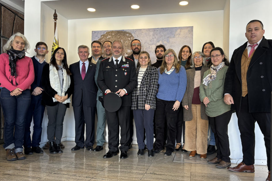 “Uruguay avanza en la protección de bienes culturales” integrantes de la capacitación