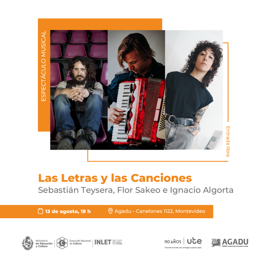 Las letras y las canciones en Agadu, Montevideo Las letras y las canciones en Agadu, Montevideo
