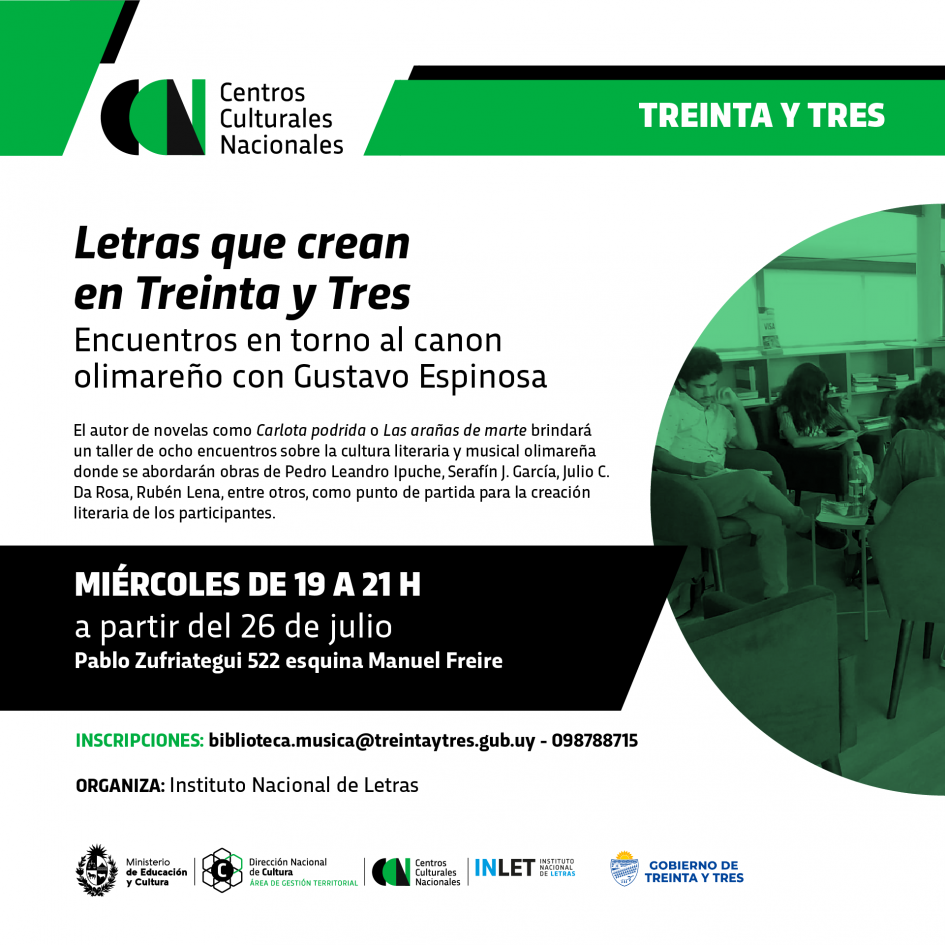 ¨Letras que crean¨ en Treinta y Tres ¨Letras que crean¨ en Treinta y Tres