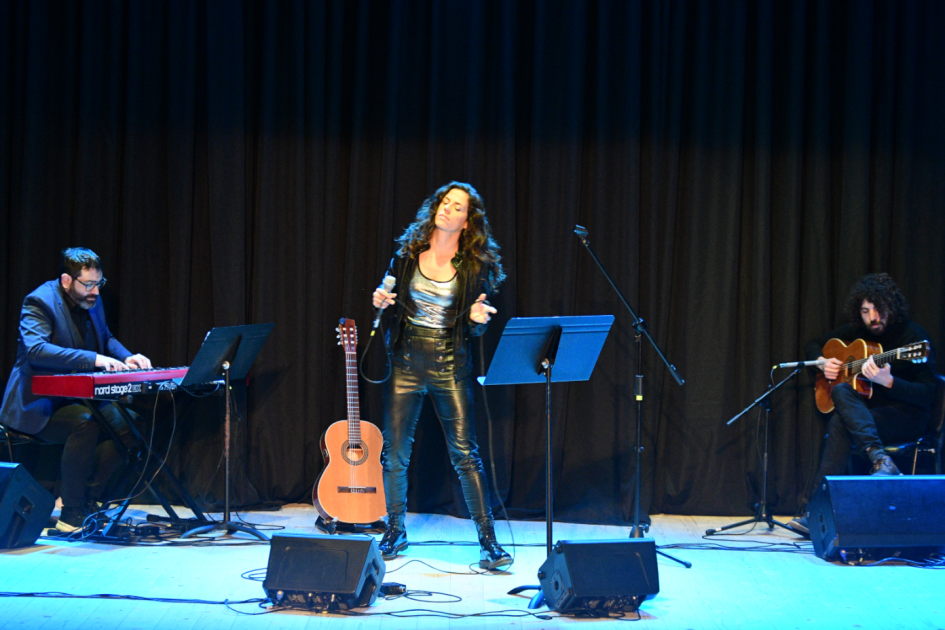 Maia Castro Maia Castro cantando en Sala Larrañaga