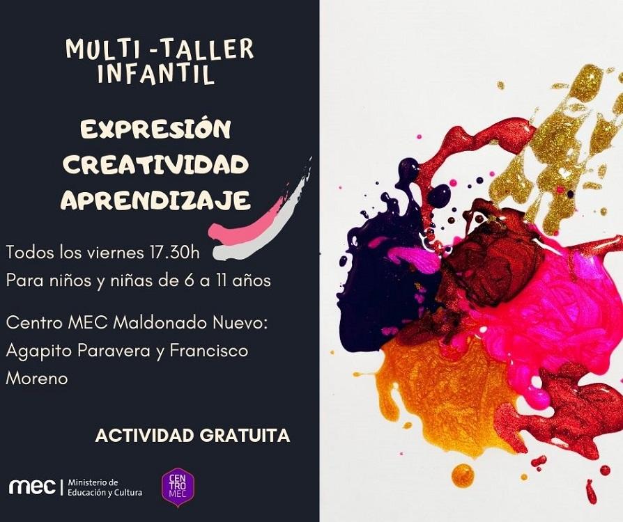 Invitación a multi taller Placa de invitación