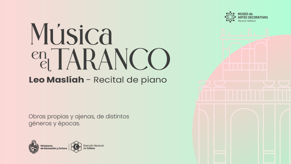 Música en el Taranco presenta: Leo Maslíah - Recital de piano Música en el Taranco presenta: Leo Maslíah - Recital de piano