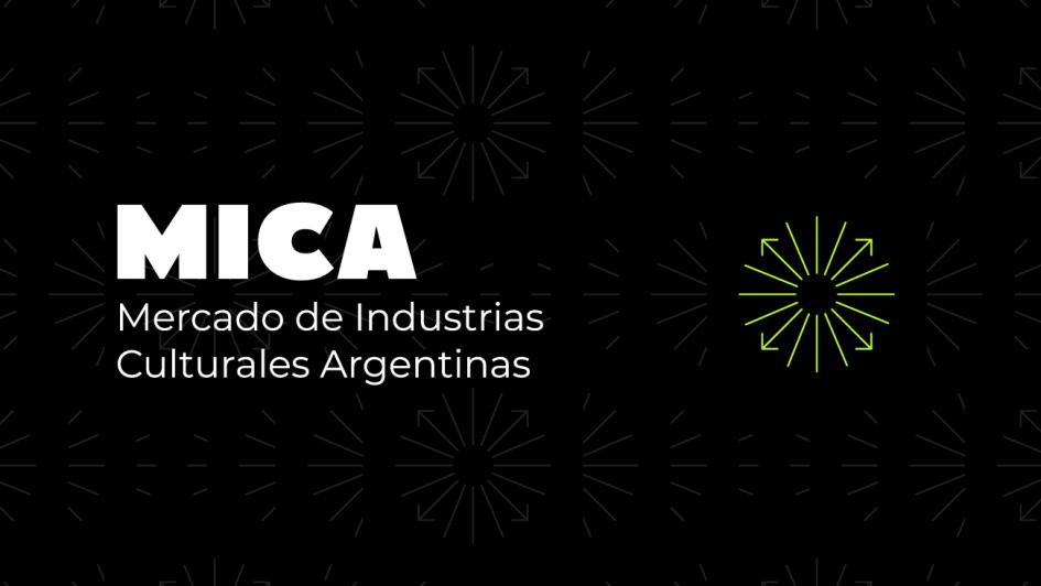 MICA MICA, blanco sobre negro