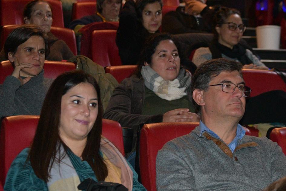 Público presente en la exhibición de Mateína público