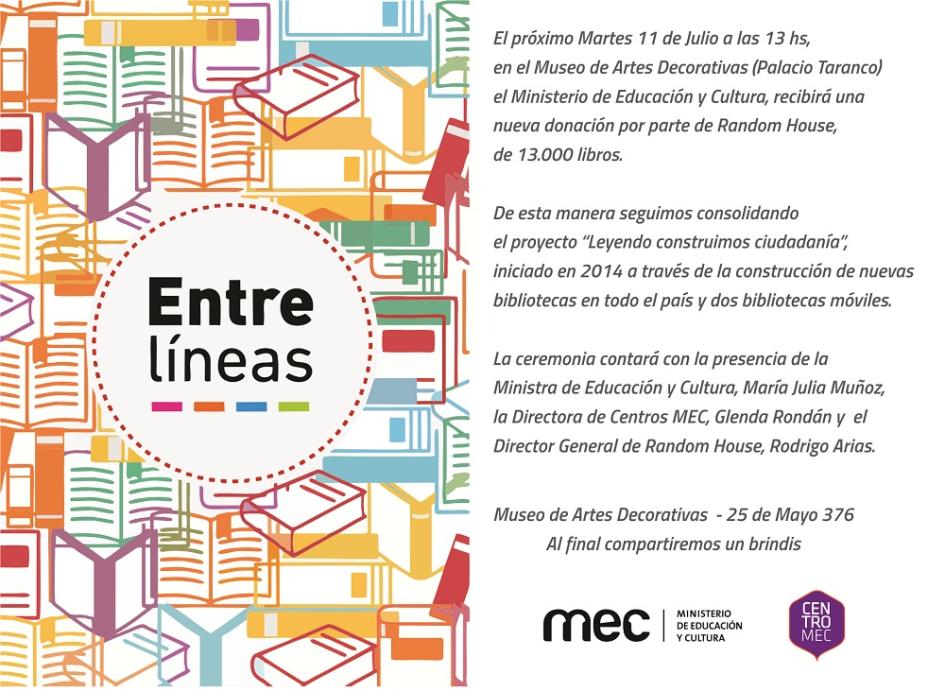 Nueva donación de libros de parte de Random House. Nueva donación de libros de parte de Random House