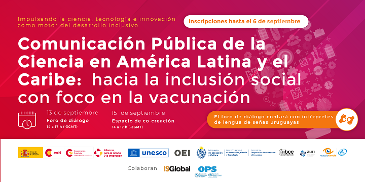 Afiche Actividad 1 La Comunicación Pública de la Ciencia y la Salud con foco en la vacunación