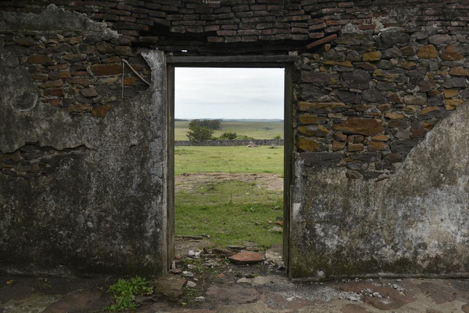 Vista a través de una puerta