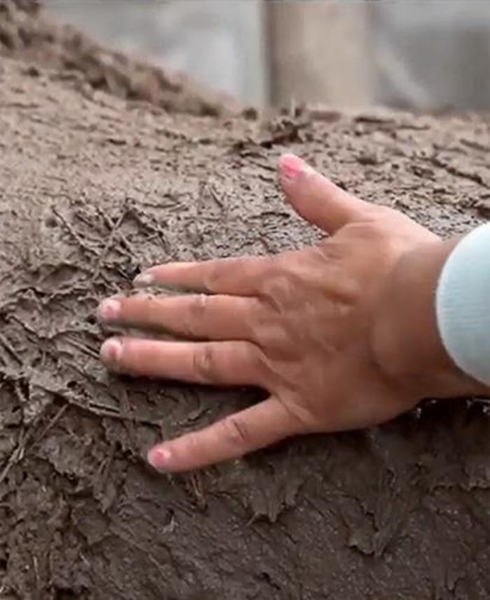 Mano sobre barro