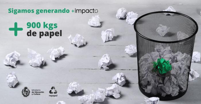 Entregamos más de 900 kgs de papel