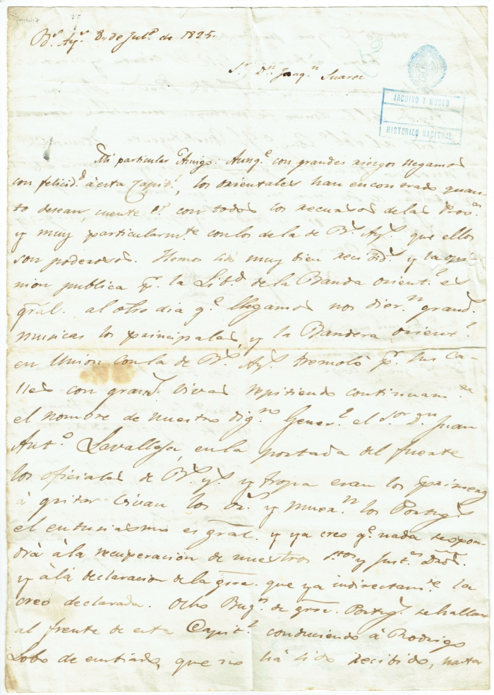 Documento del ex “Archivo y Museo Histórico Nacional”. Caja 17. Documento del ex “Archivo y Museo Histórico Nacional”. Caja 17.
