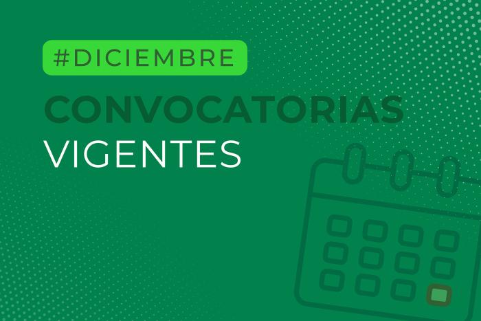 Convocatorias diciembre. #Diciembre convocatorias vigentes