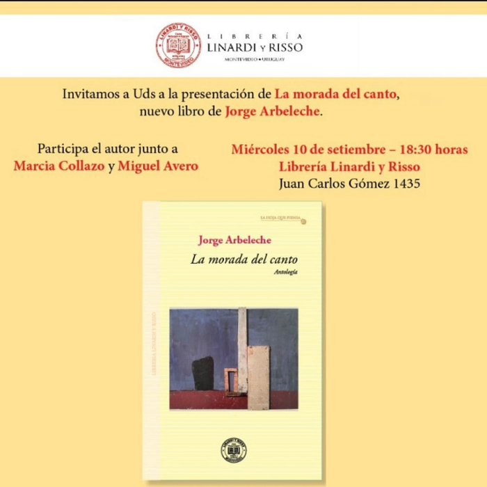 Presentación del nuevo libro de Jorge Arbeleche