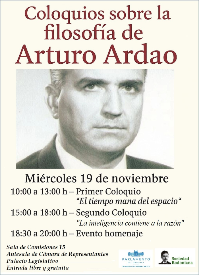 Coloquios sobre la Filosofía de Arturo Ardao y Homenaje a Arturo Ardao 