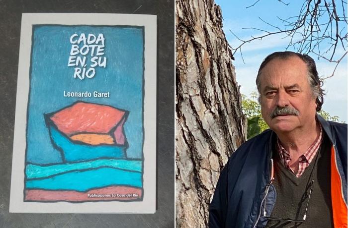 Tapa del libro y foto de Leonardo Garet