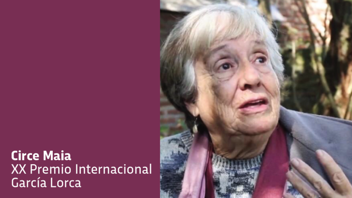 La poeta uruguaya Circe Maia gana el XX Premio Internacional Federico García Lorca La poeta uruguaya Circe Maia gana el XX Premio Internacional Federico García Lorca
