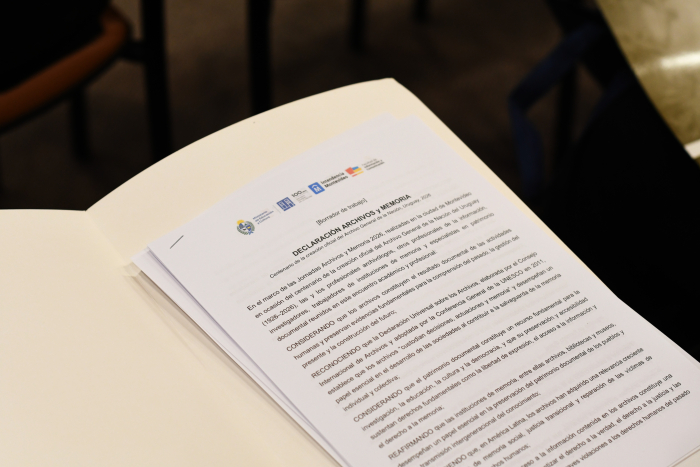 Texto de la Declaración de Archivos y Memoria 2026
