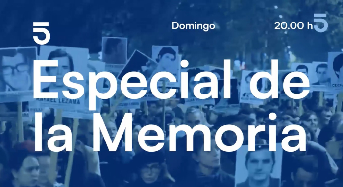 El programa podrá verse por Canal 5 el domingo 24 a la hora 20 Placa Especial de la Memoria