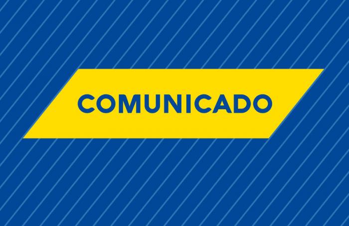 Placa comunicado