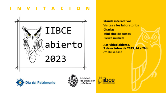 Invitación gráfica al IIBCE Abierto