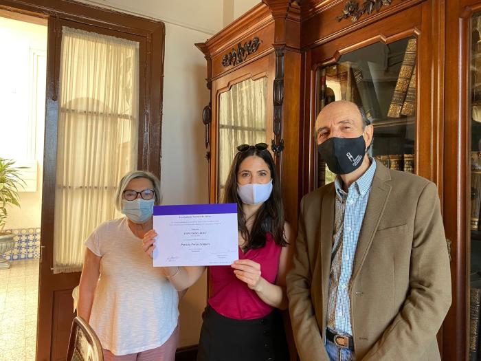 Imagen de la secretaria Marisa Malcuori, Patricia Porzio Sempere y Jorge Bolani