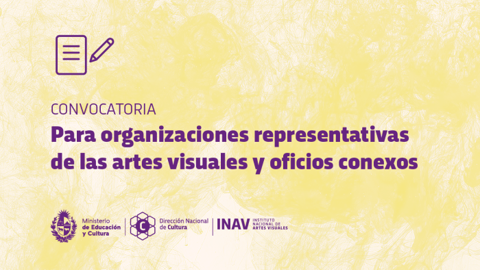 Convocatoria para organizaciones representativas de las artes visuales y oficios conexos