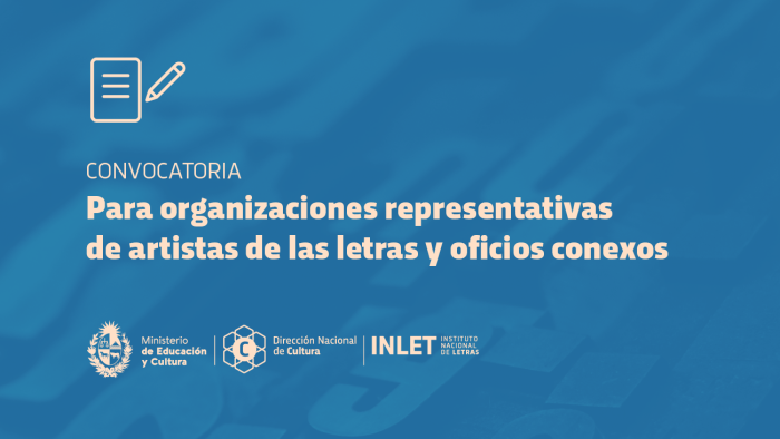 Convocatoria para organizaciones representativas de artistas de las letras y oficios conexos Convocatoria para organizaciones representativas de artistas de las letras y oficios conexos
