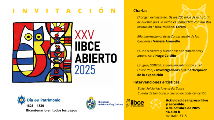 Gráfica de invitación al IIBCE Abierto 25