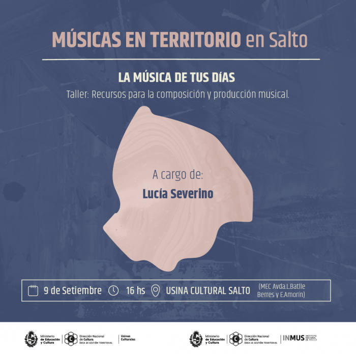 afiche convocatoria taller La música de tus días