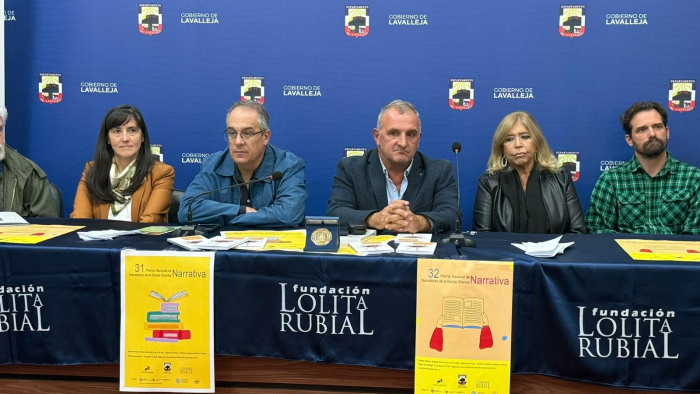 Mahía participó del Festival Minas y Abril y del Premio Nacional de Narrativa Autoridades en mesa