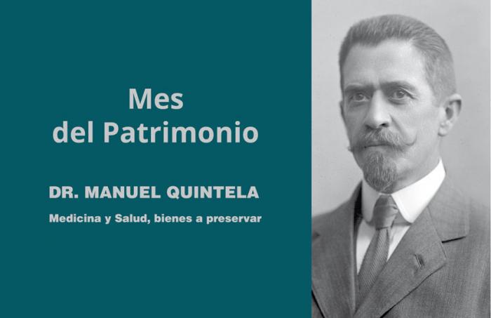 Mes del Patrimonio 2020, afiche con rostro del Dr. Manuel Quintella.