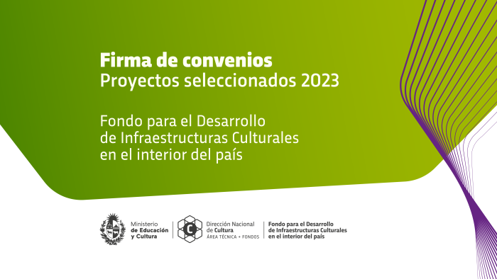 Firma de convenios del Fondo para el Desarrollo de Infraestructuras Culturales en el interior del pa