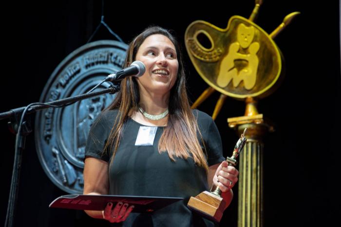 Karina Antúnez, investigadora del Instituto Clemente Estable. Premio Morosoli 2022 Ciencia y Tec.