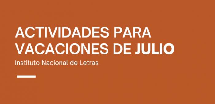 Letras, actividades para vacaciones de julio