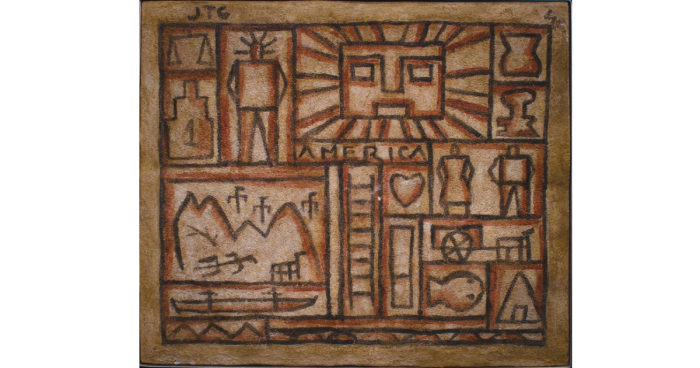América. Composición constructivista de Joaquín Torres-García (1874–1949)