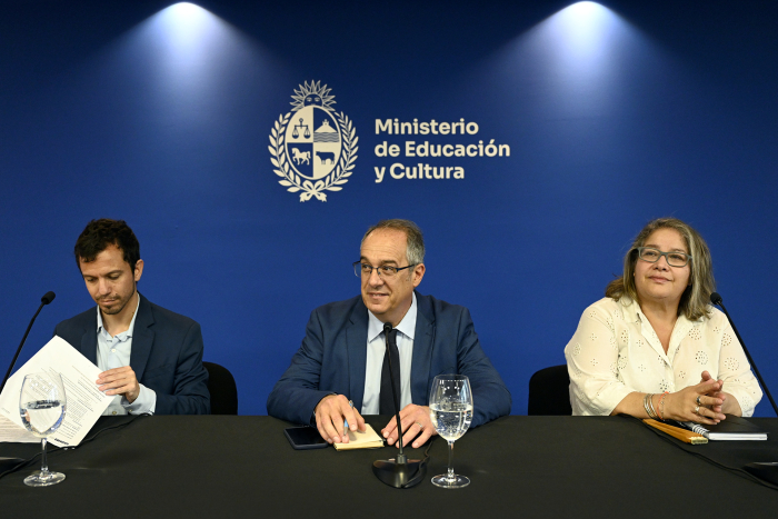 Álvaro Brunini, José Carlos Mahía y Silvia Olivera.