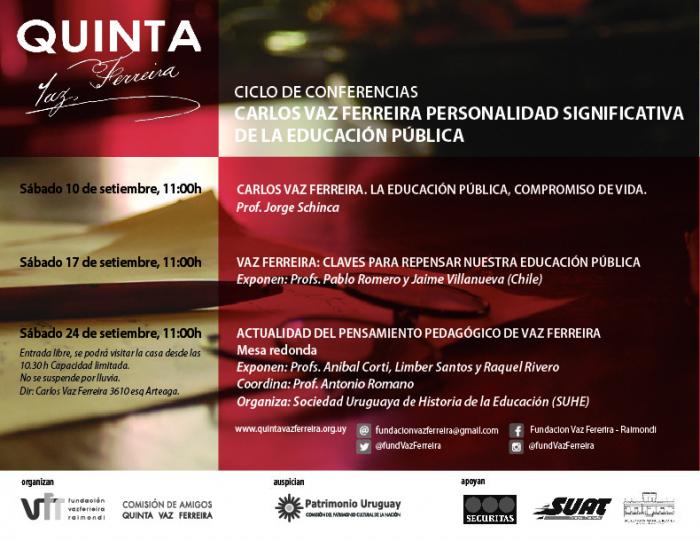 Afiche Ciclo de Conferencias_Vaz Ferreira