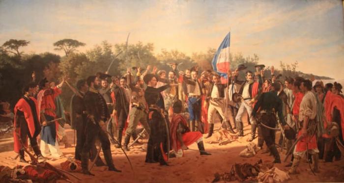 El Juramento de los Treinta y Tres Orientales, Juan Manuel Blanes Óleo sobre tela 311 x 546 cm Museo El Juramento de los Treinta y Tres Orientales, Juan Manuel Blanes Óleo sobre tela 311 x 546 cm Museo