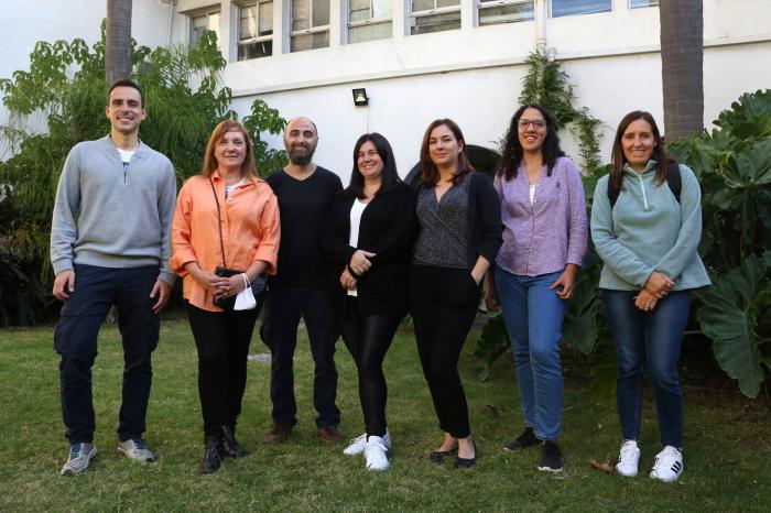 Equipo de trabajo: Cesar, Susana, Ricardo, Lucía, Haya, Josefina y María Noel