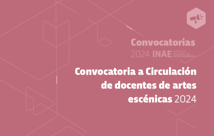 Circulación de docentes de Artes Escénicas