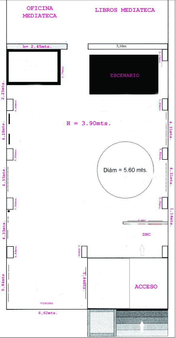 Plano de la sala